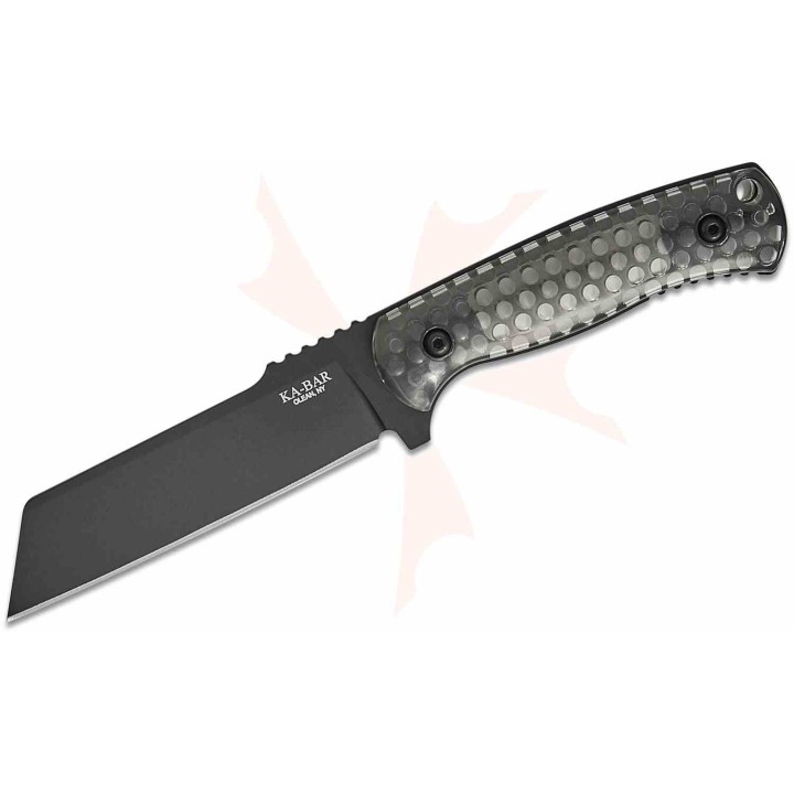 Couteau KA-BAR Les George Cool Name Lame Acier 1095 Sheepsfoot Manche Polycarbonate Etui Celcon USA KA7701 - Livraison Gratuite