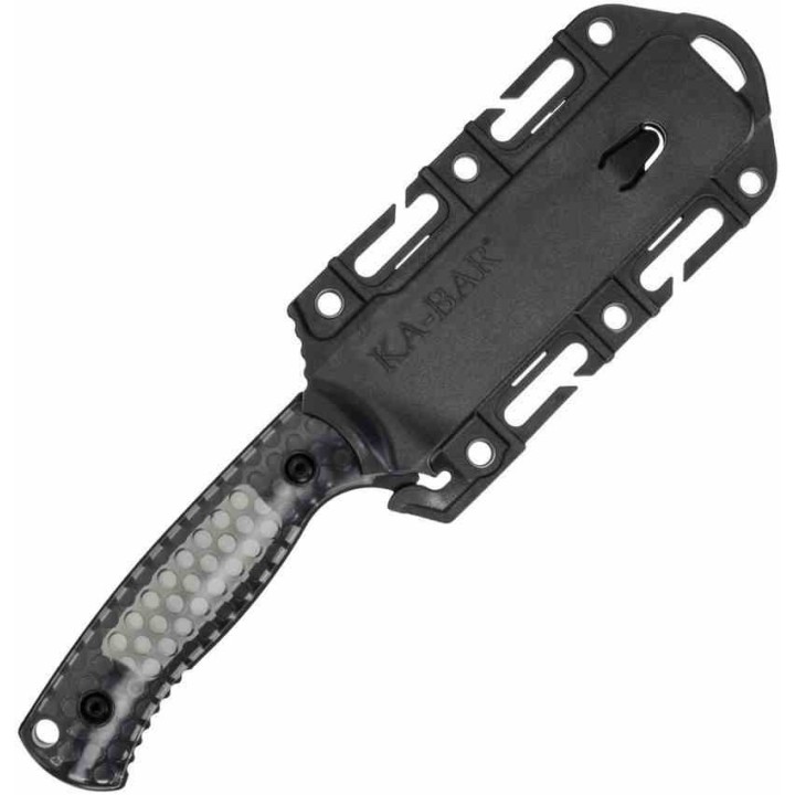 Couteau KA-BAR Les George Cool Name Lame Acier 1095 Sheepsfoot Manche Polycarbonate Etui Celcon USA KA7701 - Livraison Gratuite