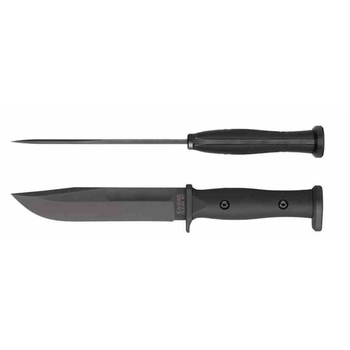 Couteau KA-BAR Slabby Lame Acier 1095 Manche GFN Etui Celcon Made USA KA1310 - Livraison Gratuite