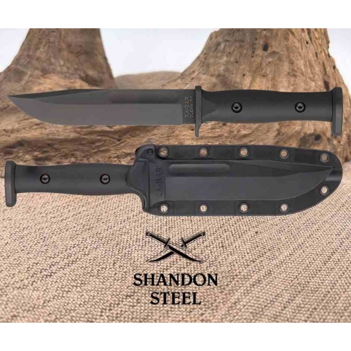Couteau KA-BAR Slabby Lame Acier 1095 Manche GFN Etui Celcon Made USA KA1310 - Livraison Gratuite