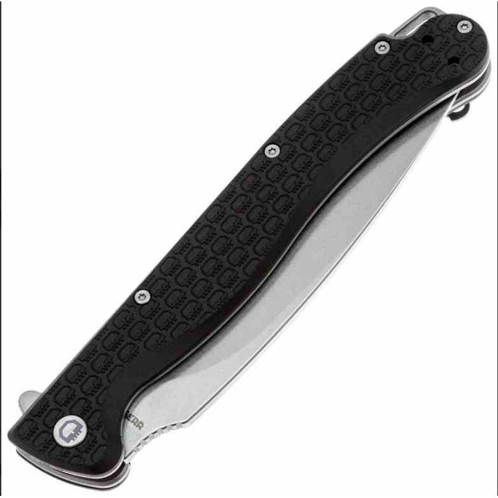 Couteau Daggerr Pero Lame Dague Acier 8Cr14MoV Manche FRN Noir Linerlock Clip DGRPRFBKSW - Livraison Gratuite