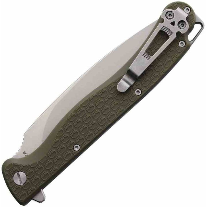 Couteau Daggerr Pero Lame Dague Acier 8Cr14MoV Manche FRN Od Green Linerlock Clip DGRPRFOLSW - Livraison Gratuite