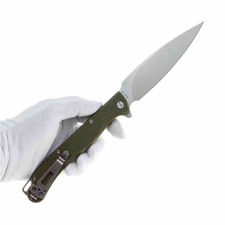 Couteau Daggerr Pero Lame Dague Acier 8Cr14MoV Manche FRN Od Green Linerlock Clip DGRPRFOLSW - Livraison Gratuite
