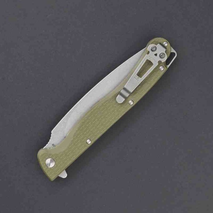 Couteau Daggerr Pero Lame Dague Acier 8Cr14MoV Manche FRN Od Green Linerlock Clip DGRPRFOLSW - Livraison Gratuite