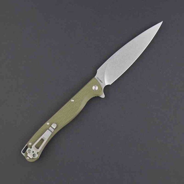 Couteau Daggerr Pero Lame Dague Acier 8Cr14MoV Manche FRN Od Green Linerlock Clip DGRPRFOLSW - Livraison Gratuite