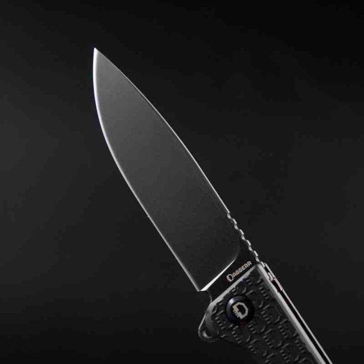 Couteau Daggerr Dopey DL Lame Acier 8Cr14MoV Blk Manche Black FRN Linerlock DGRDPMBKBW- Livraison Gratuite