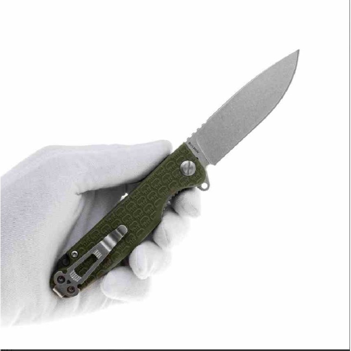 Couteau Daggerr Dopey DL Lame Acier 8Cr14MoV Manche OD Green FRN Linerlock DGRDPMOLSW - Livraison Gratuite