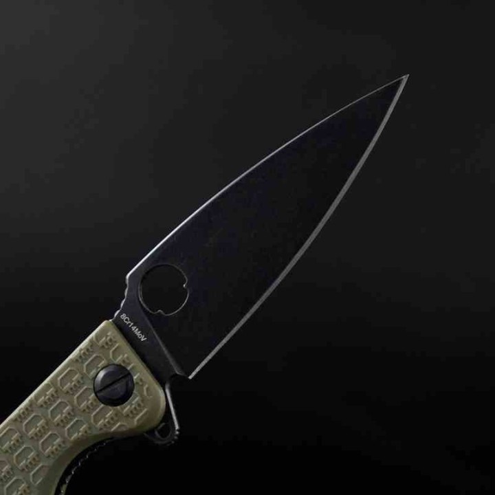 Couteau Daggerr Florin Lame Acier 8Cr14MoV Blk Manche FRN OD Green Linerlock Clip DGRFLMNOLBW - Livraison Gratuite