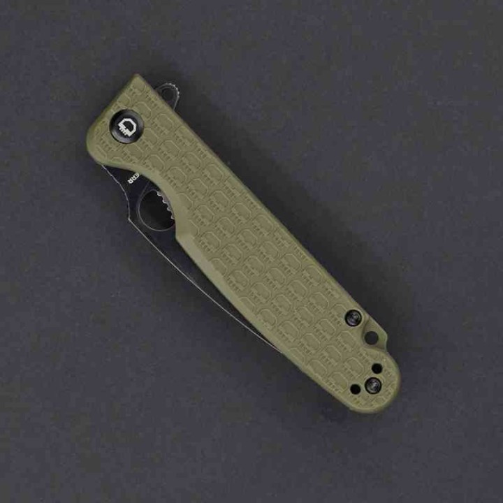 Couteau Daggerr Florin Lame Acier 8Cr14MoV Blk Manche FRN OD Green Linerlock Clip DGRFLMNOLBW - Livraison Gratuite