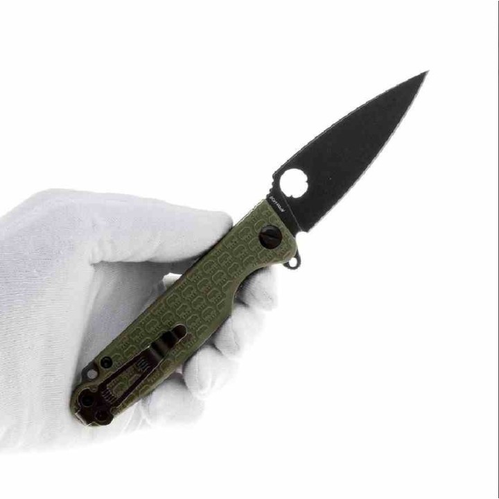 Couteau Daggerr Florin Lame Acier 8Cr14MoV Blk Manche FRN OD Green Linerlock Clip DGRFLMNOLBW - Livraison Gratuite