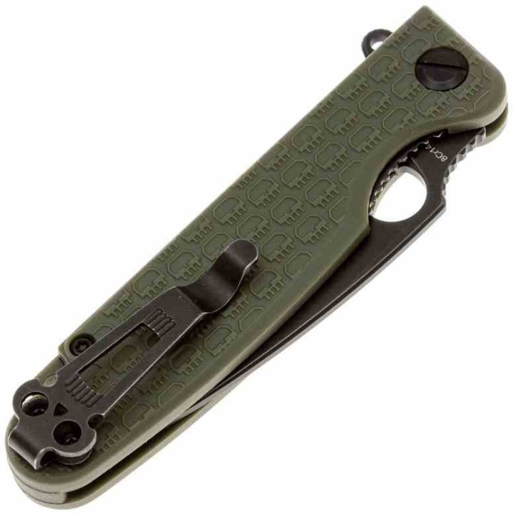 Couteau Daggerr Florin Lame Acier 8Cr14MoV Blk Manche FRN OD Green Linerlock Clip DGRFLMNOLBW - Livraison Gratuite