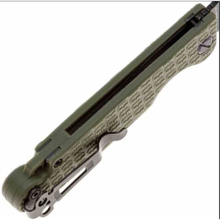 Couteau Daggerr Florin Lame Acier 8Cr14MoV Blk Manche FRN OD Green Linerlock Clip DGRFLMNOLBW - Livraison Gratuite