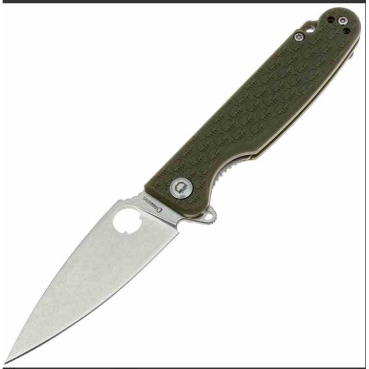 Couteau Daggerr Florin Lame Acier 8Cr14MoV SW Manche FRN OD Green Linerlock Clip DGRFLMNOLSW - Livraison Gratuite
