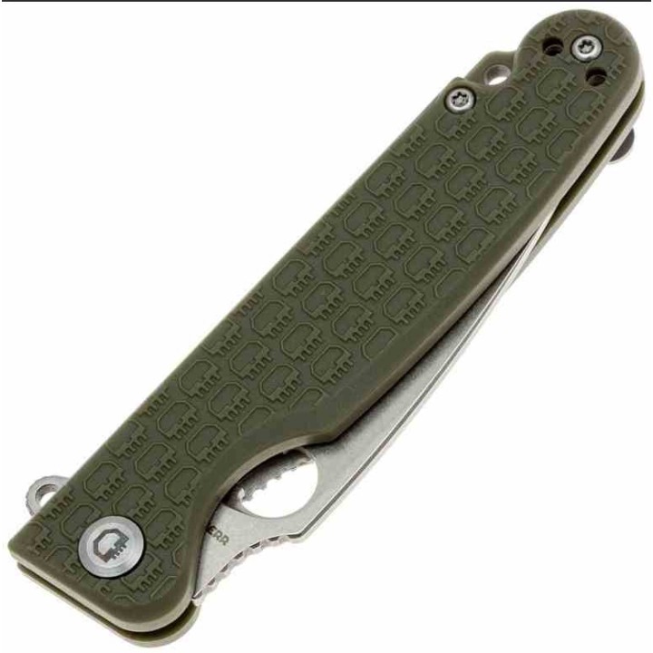 Couteau Daggerr Florin Lame Acier 8Cr14MoV SW Manche FRN OD Green Linerlock Clip DGRFLMNOLSW - Livraison Gratuite