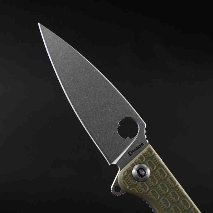 Couteau Daggerr Florin Lame Acier 8Cr14MoV SW Manche FRN OD Green Linerlock Clip DGRFLMNOLSW - Livraison Gratuite