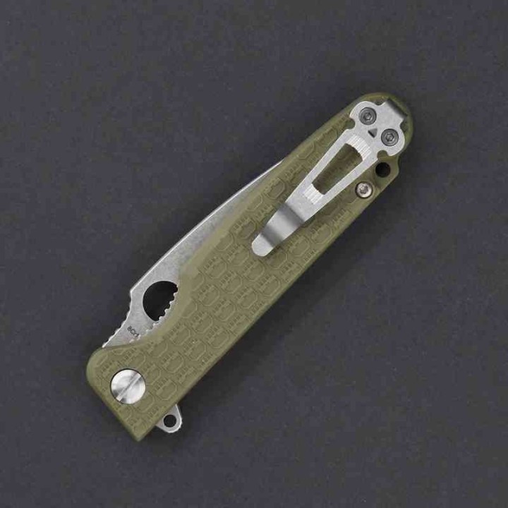 Couteau Daggerr Florin Lame Acier 8Cr14MoV SW Manche FRN OD Green Linerlock Clip DGRFLMNOLSW - Livraison Gratuite