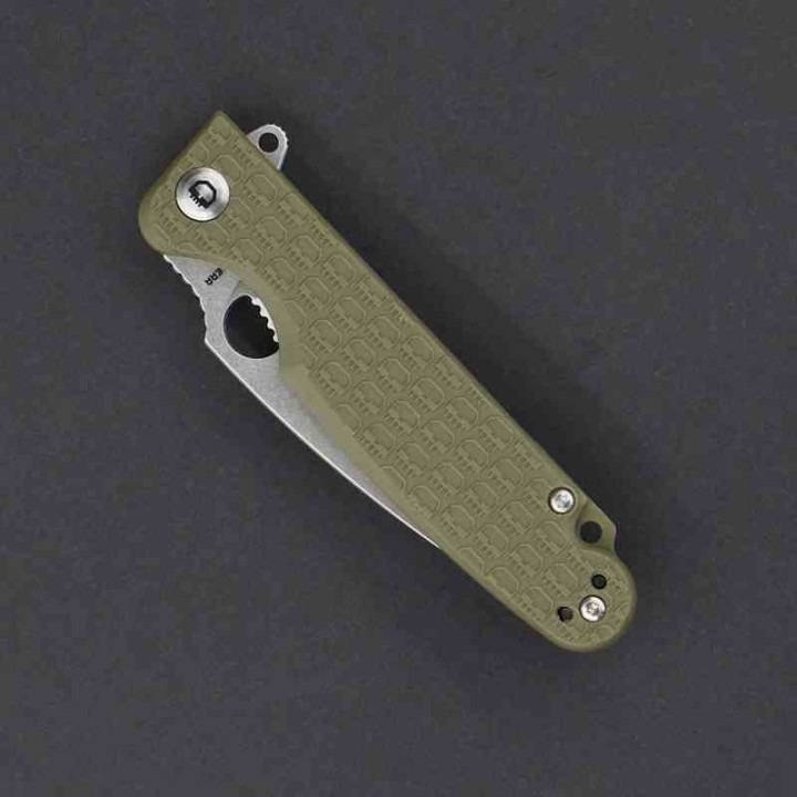 Couteau Daggerr Florin Lame Acier 8Cr14MoV SW Manche FRN OD Green Linerlock Clip DGRFLMNOLSW - Livraison Gratuite