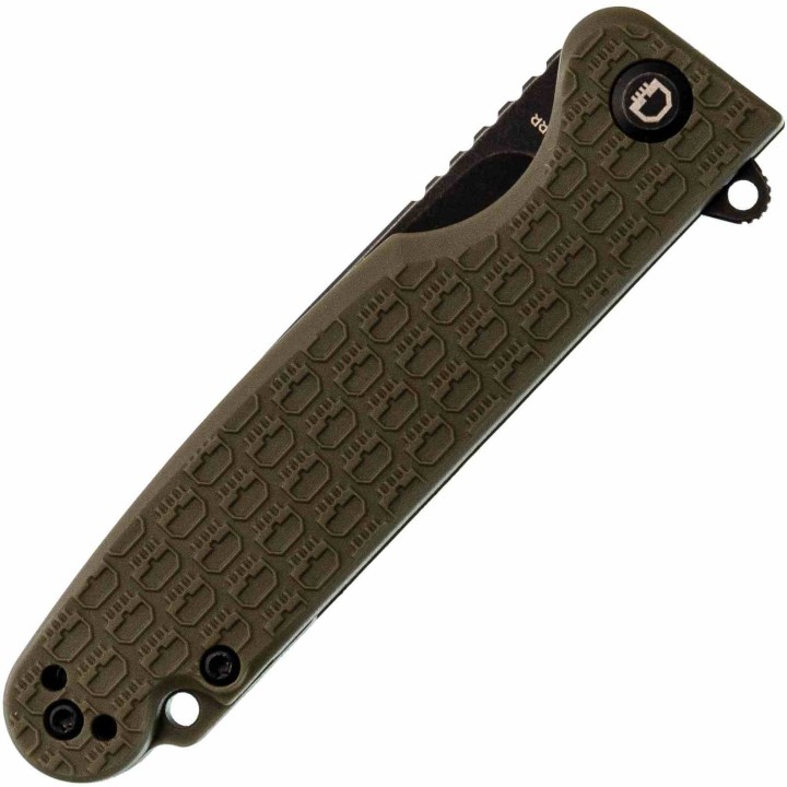 Couteau Daggerr Leprechaun Lame Acier 8Cr14MoV Blk Manche FRN OD Green Linerlock DGRLPMOLBW - Livraison Gratuite