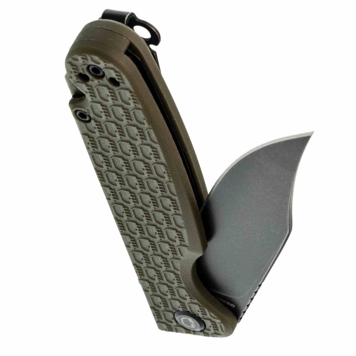 Couteau Daggerr Leprechaun Lame Acier 8Cr14MoV Blk Manche FRN OD Green Linerlock DGRLPMOLBW - Livraison Gratuite