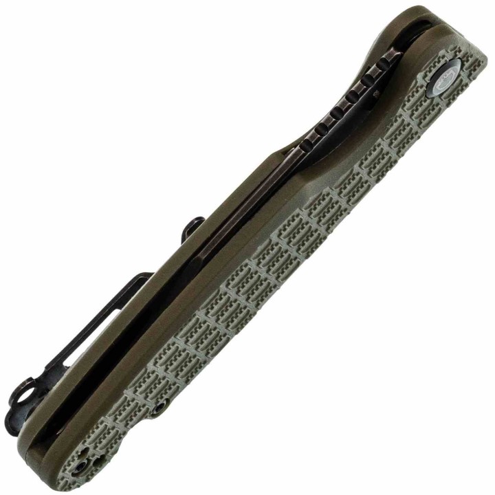 Couteau Daggerr Leprechaun Lame Acier 8Cr14MoV Blk Manche FRN OD Green Linerlock DGRLPMOLBW - Livraison Gratuite