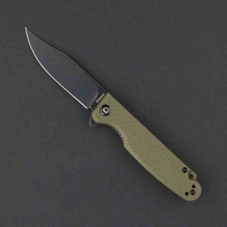 Couteau Daggerr Leprechaun Lame Acier 8Cr14MoV Blk Manche FRN OD Green Linerlock DGRLPMOLBW - Livraison Gratuite