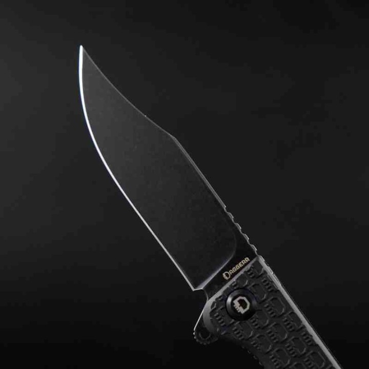 Couteau Daggerr Leprechaun Lame Acier 8Cr14MoV Blk Manche FRN Black Linerlock DGRLPMBKBW - Livraison Gratuite