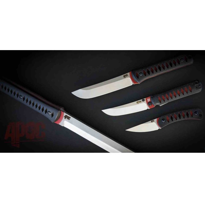Couteau Apoc Breeden Zephyr Necktie Lame Acier D2 Manche G10/Micarta Etui Black Kydex KP41020 - Livraison Gratuite