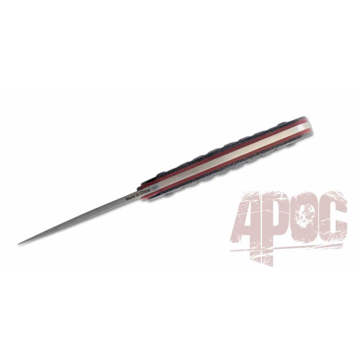 Couteau Apoc Breeden Zephyr Necktie Lame Acier D2 Manche G10/Micarta Etui Black Kydex KP41020 - Livraison Gratuite