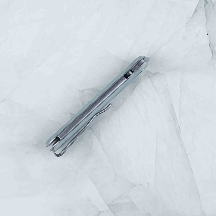 Couteau Real Steel Iris Jade Lame Acier 12C27 Manche G10 Linerlock RS8061BN - Livraison Gratuite