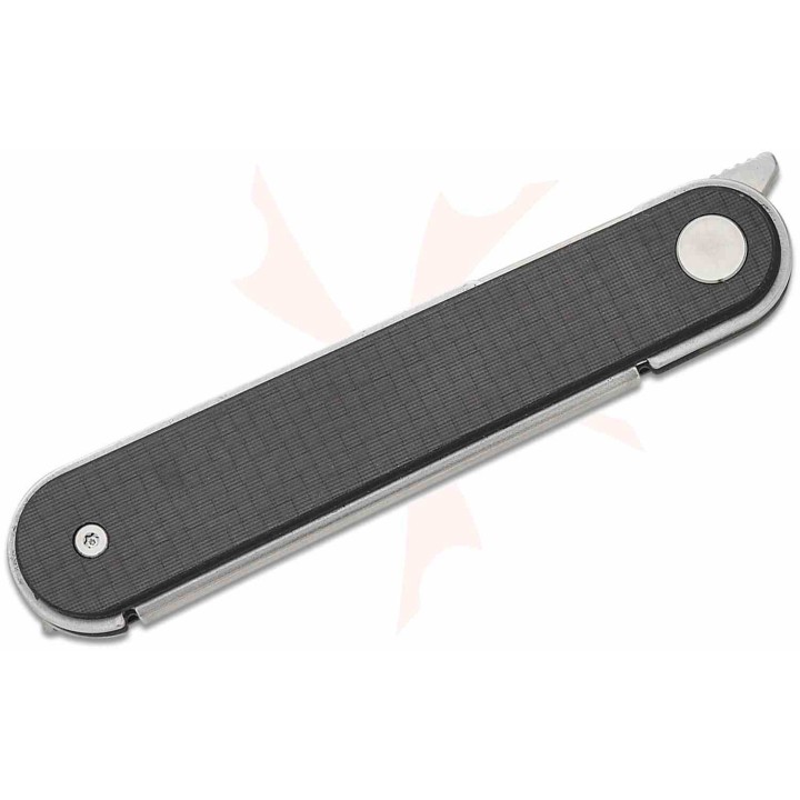 Couteau Real Steel Iris Black Lame Acier 12C27 Manche CF/G10 Linerlock RS8061BF - Livraison Gratuite
