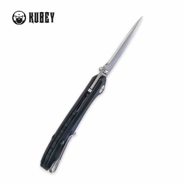 Couteau Kubey Ruckus Lame Acier AUS-10 Manche Black G10 IKBS Linerlock Clip KUB314F - Livraison Gratuite