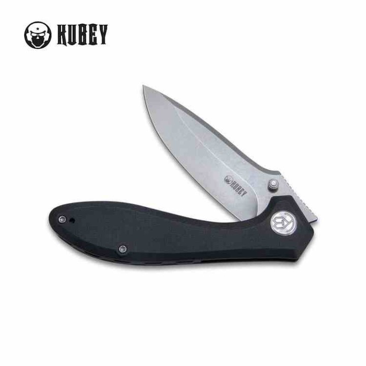 Couteau Kubey Ruckus Lame Acier AUS-10 Manche Black G10 IKBS Linerlock Clip KUB314F - Livraison Gratuite