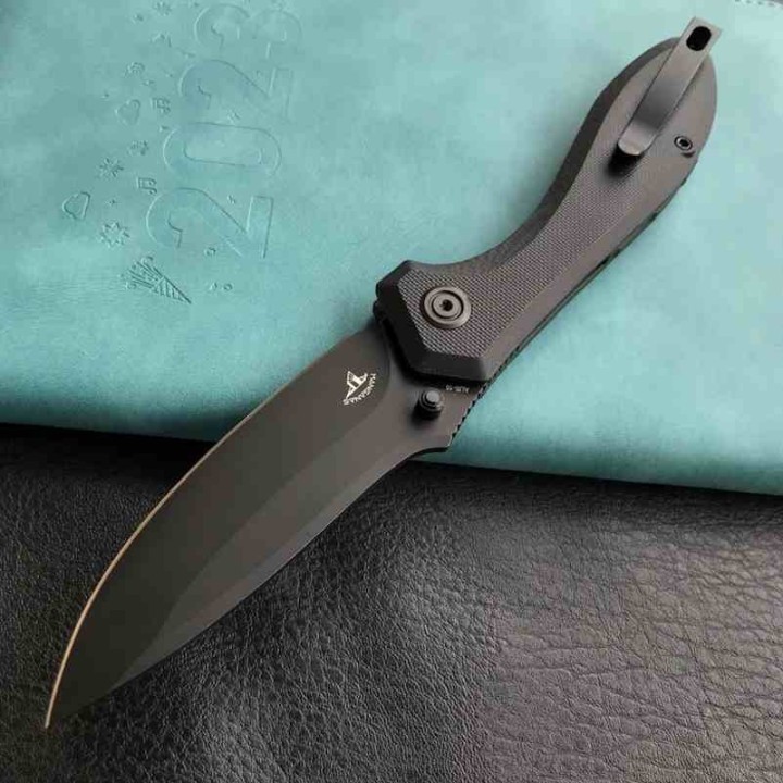 Couteau Kubey Ruckus Lame Acier AUS-10 Blk Manche Black G10 IKBS Linerlock Clip KUB314O - Livraison Gratuite