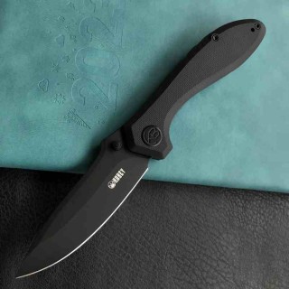 Couteau Kubey Ruckus Lame Acier AUS-10 Blk Manche Black G10 IKBS Linerlock Clip KUB314O - Livraison Gratuite
