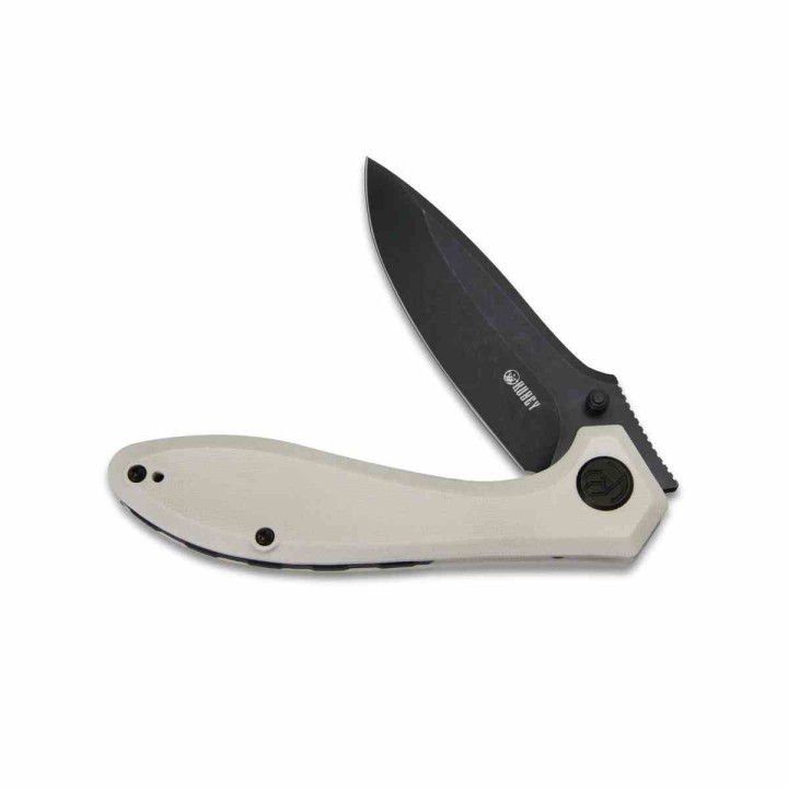 Couteau Kubey Ruckus Lame Acier AUS-10 BLK Manche Ivory G10 IKBS Linerlock Clip KUB314D - Livraison Gratuite