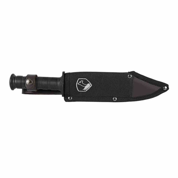 Couteau Tactical Condor Dark Saxon Lame Acier Carbone 1075 Manche Polypropylène Etui Salvador CTK133877HC - Livraison Gratuite