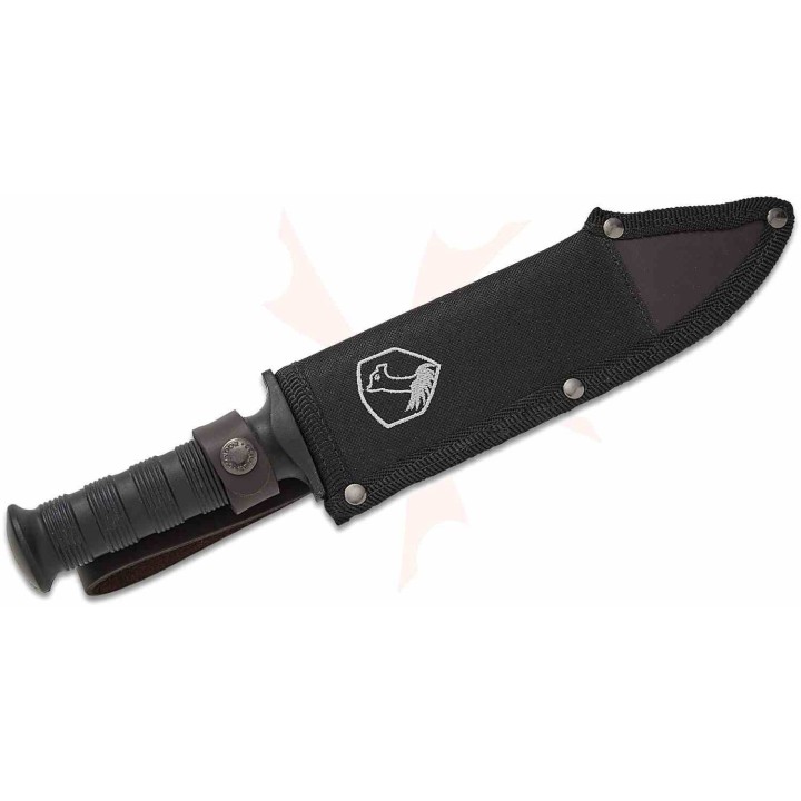 Couteau Tactical Condor Dark Saxon Lame Acier Carbone 1075 Manche Polypropylène Etui Salvador CTK133877HC - Livraison Gratuite