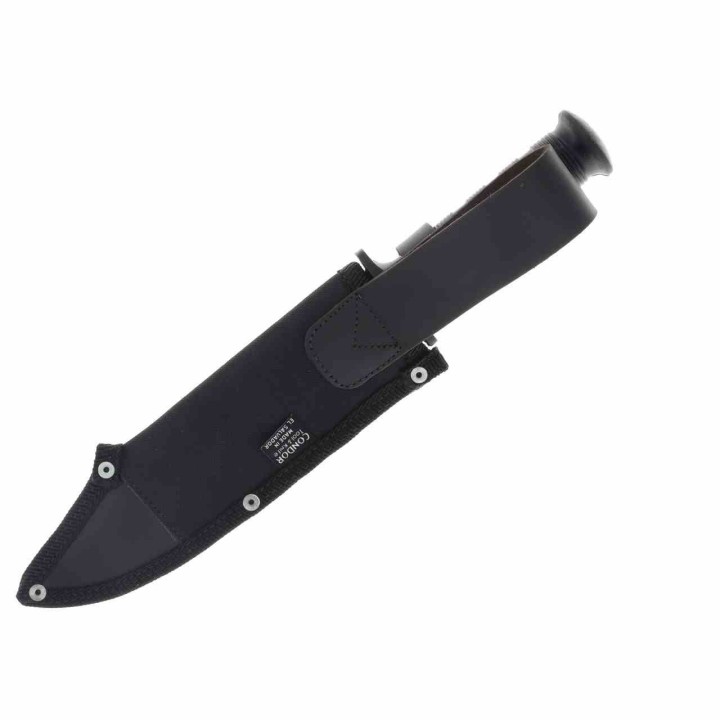 Couteau Tactical Condor Dark Saxon Lame Acier Carbone 1075 Manche Polypropylène Etui Salvador CTK133877HC - Livraison Gratuite