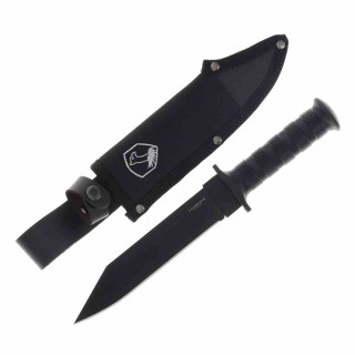 Couteau Tactical Condor Dark Saxon Lame Acier Carbone 1075 Manche Polypropylène Etui Salvador CTK133877HC - Livraison Gratuite
