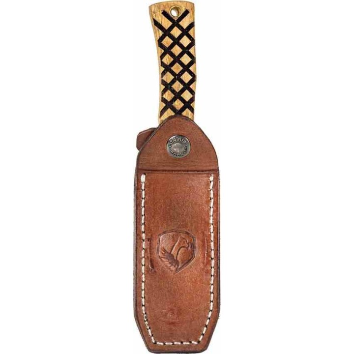 Couteau Condor Woodspirit Hiker Lame Acier 14C28N Manche Noyer Etui Cuir Salavador CTK82611SK - Livraison Gratuite