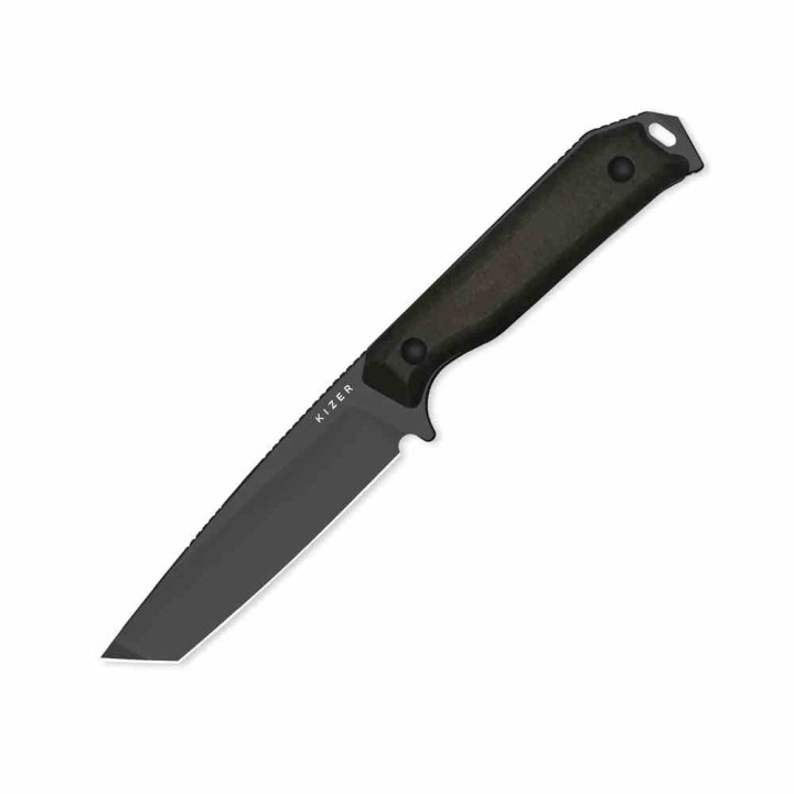 Couteau Kizer Begleiter Lame Tanto Acier 3V Manche Richlite Etui Kydex KI1045MT1 - Livraison Gratuite