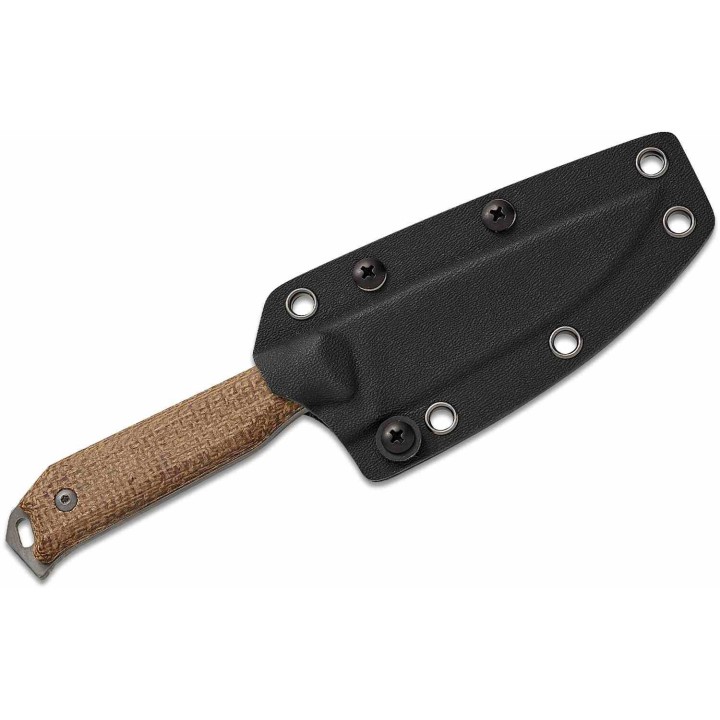 Couteau Kizer Begleiter Lame Drop Point Acier 3V Manche Burlap Micarta Etui Kydex KI1045MD1 - Livraison Gratuite