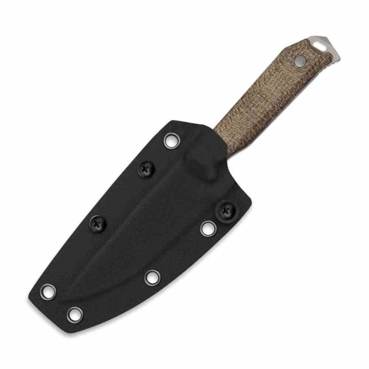 Couteau Kizer Begleiter Lame Drop Point Acier 3V Manche Burlap Micarta Etui Kydex KI1045MD1 - Livraison Gratuite