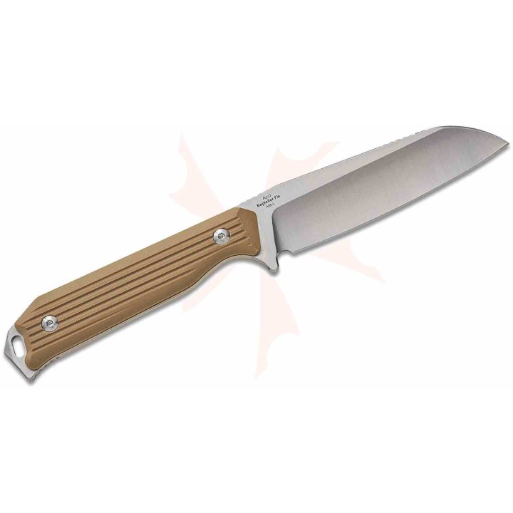 Couteau Kizer Begleiter Lame Acier AEB-L Sheepsfoot Manche Tan G10 Etui Kydex KI1045MS2 - Livraison Gratuite
