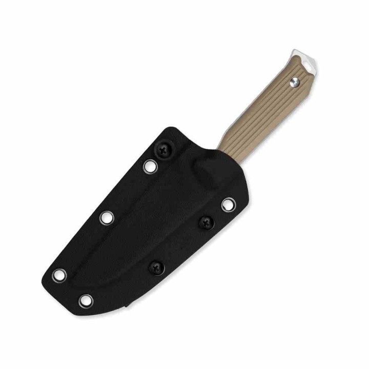 Couteau Kizer Begleiter Lame Acier AEB-L Sheepsfoot Manche Tan G10 Etui Kydex KI1045MS2 - Livraison Gratuite