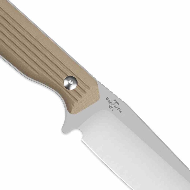 Couteau Kizer Begleiter Lame Acier AEB-L Sheepsfoot Manche Tan G10 Etui Kydex KI1045MS2 - Livraison Gratuite