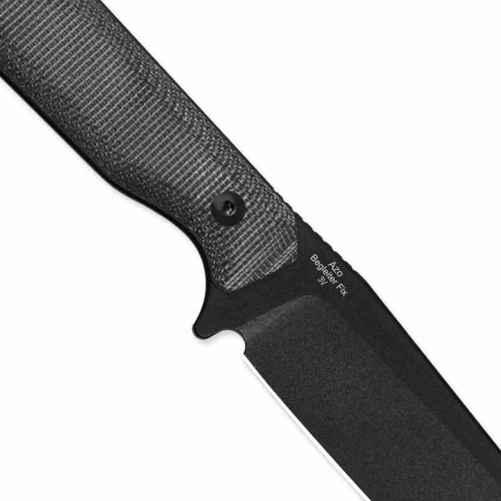 Couteau Kizer Begleiter Lame Acier CPM-3V Blk Sheepsfoot Manche Black Micarta Etui Kydex KI1045MS1 - Livraison Gratuite