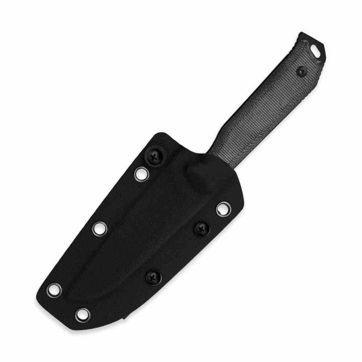 Couteau Kizer Begleiter Lame Acier CPM-3V Blk Sheepsfoot Manche Black Micarta Etui Kydex KI1045MS1 - Livraison Gratuite