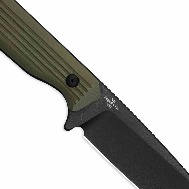 Couteau Kizer Begleiter Fix Tanto Lame Acier AEB-L Manche Green G10 Etui Kydex KI1045MT2 - Livraison Gratuite