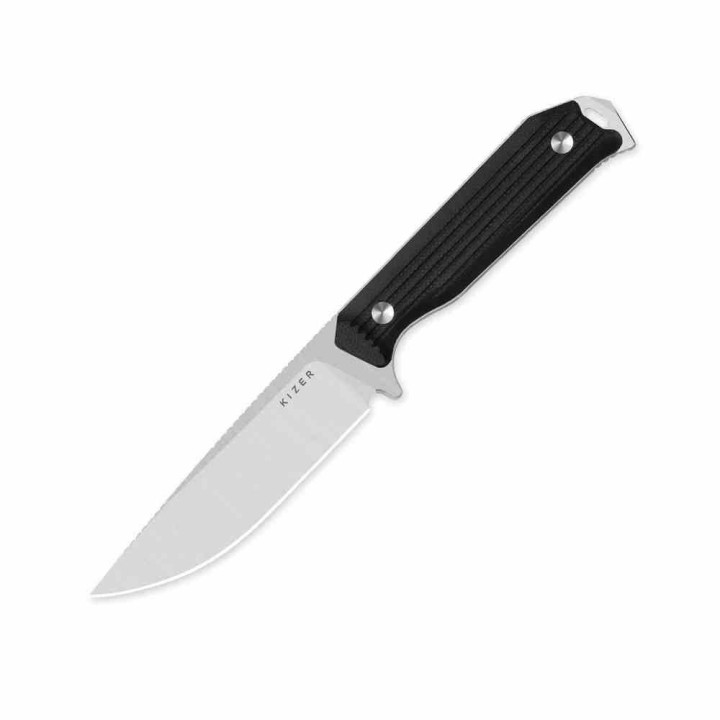 Couteau Kizer Begleiter Fix Lame Acier AEB-L Drop Point Manche Black G10 Etui Kydex KI1045MD2 - Livraison Gratuite